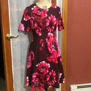 Floral Print Fit and Flare